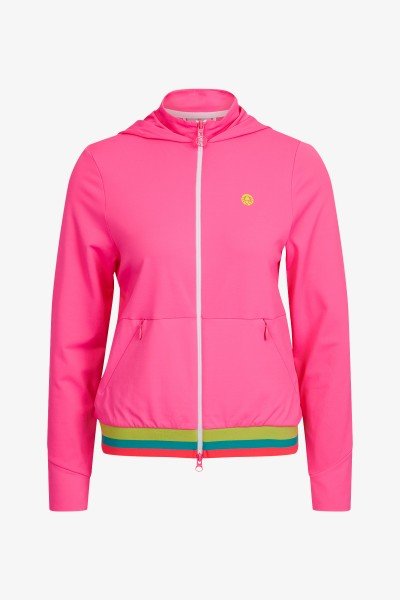 Golf jacket with stand-up collar