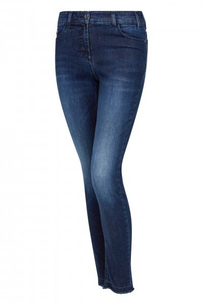 5-pocket jeans with fringe details