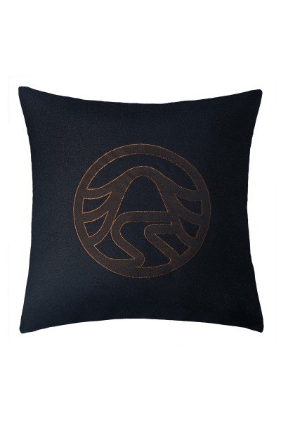 Decorative cushion cover with Sportalm logo