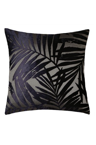 Decorative cushion cover with palm tree motif