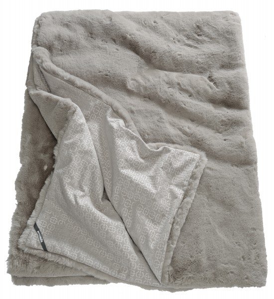 Cosy blanket with small noble motif print