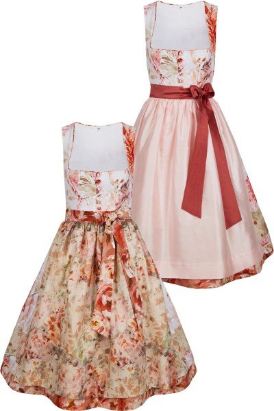 Beautiful dirndl with two aprons and an additional sash