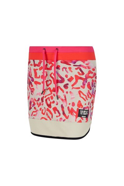 Colorful golf skirt with a zip pocket on the back