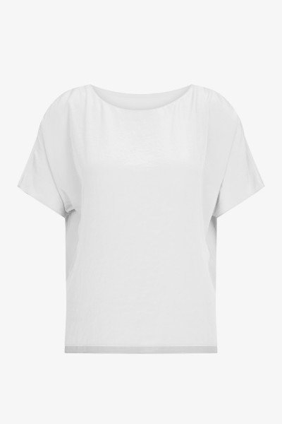 Slip-on short-sleeved blouse