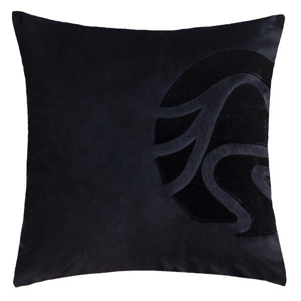 Decorative cushion cover with velvet pattern