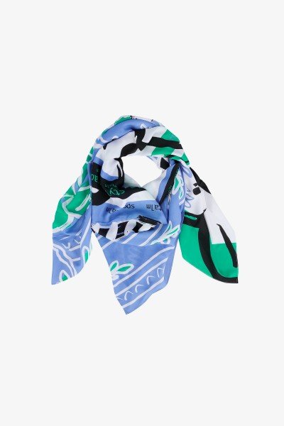 summery printed scarf