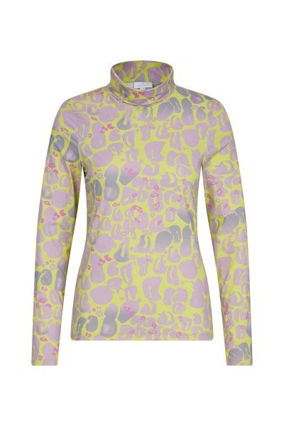 Long-sleeved turtleneck with all-over print