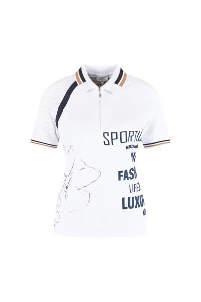 Fashionable polo shirt with fashionable and sporty details