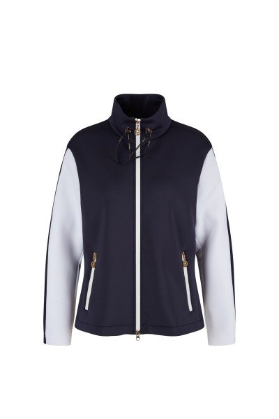 Casual jersey jacket with fashionable transfer details