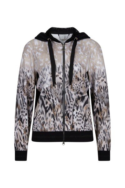  Sporty sweat jacket with print motif